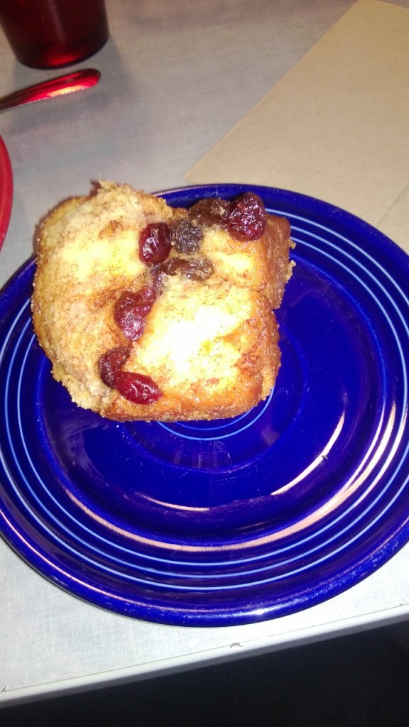 Monkey Bread on a blue plate