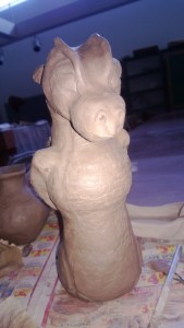 Front of a dragon pot