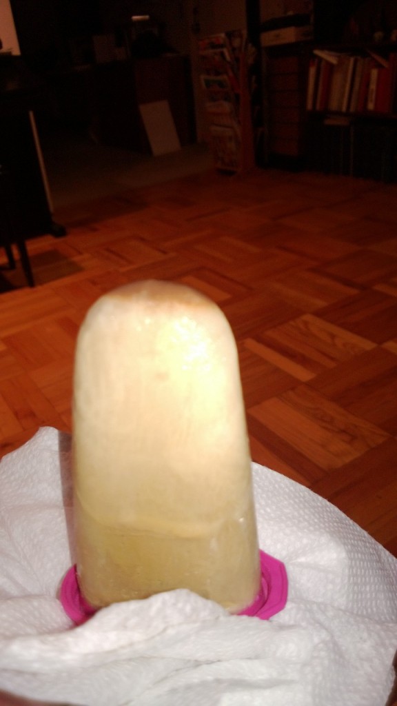 Summer treat: vanilla cappuccino popsicle