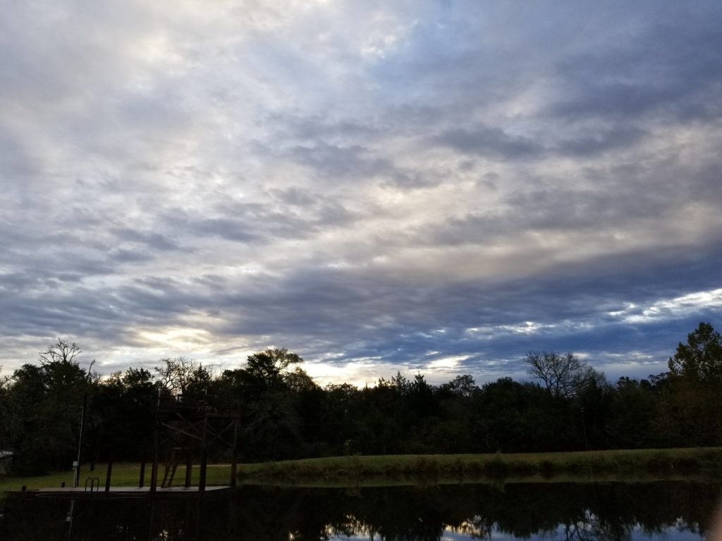 Pretty sunrise over a pond